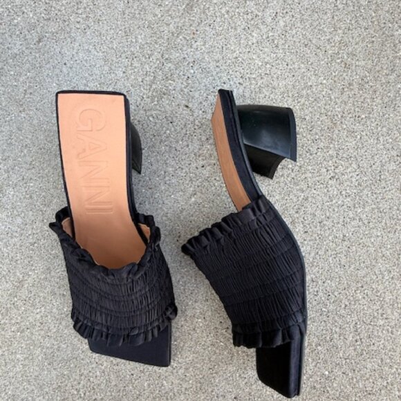 Ganni smock mules new in box 39 - Picture 6 of 10